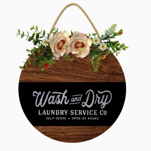 New 12” Rustic Laundry Wall Hanging - Picture 1 of 4
